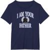 image:imageAmazon Essentials Star Wars Mens Darth Vader I Am Your Father Collegiate Crest TShirt Black SmallNavy Blue