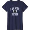 image:imageAmazon Essentials Star Wars Mens Darth Vader I Am Your Father Collegiate Crest TShirt Black SmallNavy Blue