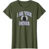 image:imageAmazon Essentials Star Wars Mens Darth Vader I Am Your Father Collegiate Crest TShirt Black SmallOlive Green