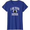 image:imageAmazon Essentials Star Wars Mens Darth Vader I Am Your Father Collegiate Crest TShirt Black SmallRoyal Blue