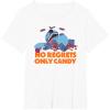 image:imageAmazon Essentials Stitch Halloween No Regrets Only Candy TShirtWhite