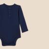 image:imageAmazon Essentials Unisex Babies LongSleeve Cotton Henley Bodysuits Pack of 2Oatmeal HeatherNavy