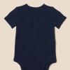 image:imageAmazon Essentials Unisex Babies Short Sleeve Henley Bodysuit Pack of 2Oatmeal HeatherNavy