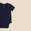 image:imageAmazon Essentials Unisex Babies Short Sleeve Henley Bodysuit Pack of 2Oatmeal HeatherNavy