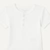 image:imageAmazon Essentials Unisex Babies Short Sleeve Henley Bodysuit Pack of 2White