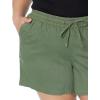 image:imageAmazon Essentials Womens 5 Inseam Drawstring Elastic Waist Linen Blend Summer ShortsMilitary Green