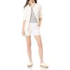 image:imageAmazon Essentials Womens 5 Inseam Drawstring Elastic Waist Linen Blend Summer ShortsWhite