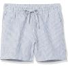 image:imageAmazon Essentials Womens 5 Inseam Drawstring Elastic Waist Linen Blend Summer ShortsWhite Stripe
