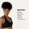 image:imageAmazon Essentials Womens Active FormFlex Buttery Soft Light Support Halter VNeck Sports BraBlack