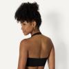 image:imageAmazon Essentials Womens Active FormFlex Buttery Soft Light Support Halter VNeck Sports BraBlack