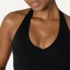 image:imageAmazon Essentials Womens Active FormFlex Buttery Soft Light Support Halter VNeck Sports BraBlack