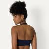 image:imageAmazon Essentials Womens Active FormFlex Buttery Soft Light Support Halter VNeck Sports BraNavy