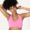 image:imageAmazon Essentials Womens Active FormFlex Buttery Soft Light Support Halter VNeck Sports BraPink