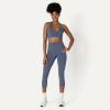 image:imageAmazon Essentials Womens Active FormFlex Buttery Soft Light Support Halter VNeck Sports BraSlate Grey