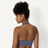 image:imageAmazon Essentials Womens Active FormFlex Buttery Soft Light Support Halter VNeck Sports BraSlate Grey