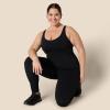 image:imageAmazon Essentials Womens Active Formflex Buttery Soft One Piece Full Length Workout Jumpsuit with BuiltIn BraBlack