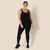 image:imageAmazon Essentials Womens Active Formflex Buttery Soft One Piece Full Length Workout Jumpsuit with BuiltIn BraBlack