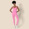 image:imageAmazon Essentials Womens Active Formflex Buttery Soft One Piece Full Length Workout Jumpsuit with BuiltIn BraPink