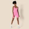 image:imageAmazon Essentials Womens Active Formflex Buttery Soft One Piece Shorts Romper Jumpsuit with BuiltIn BraPink