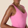 image:imageAmazon Essentials Womens Active Formflex Buttery Soft One Piece Shorts Romper Jumpsuit with BuiltIn BraPink