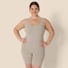 image:imageAmazon Essentials Womens Active Formflex Buttery Soft One Piece Shorts Romper Jumpsuit with BuiltIn BraTaupe