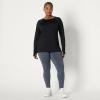 image:imageAmazon Essentials Womens Active Quick Dry Tech Stretch Lightweight LongSleeve Crewneck TShirt Available in Plus SizeBlack