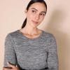 image:imageAmazon Essentials Womens Active Quick Dry Tech Stretch Lightweight LongSleeve Crewneck TShirt Available in Plus SizeBlack Heather
