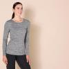 image:imageAmazon Essentials Womens Active Quick Dry Tech Stretch Lightweight LongSleeve Crewneck TShirt Available in Plus SizeBlack Heather