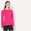 image:imageAmazon Essentials Womens Active Quick Dry Tech Stretch Lightweight LongSleeve Crewneck TShirt Available in Plus SizeHot Pink