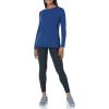 image:imageAmazon Essentials Womens Active Quick Dry Tech Stretch Lightweight LongSleeve Crewneck TShirt Available in Plus SizeNavy