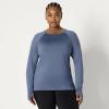 image:imageAmazon Essentials Womens Active Quick Dry Tech Stretch Lightweight LongSleeve Crewneck TShirt Available in Plus SizeSlate Grey