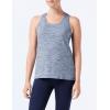 image:imageAmazon Essentials Womens Active Quick Dry Tech Stretch Racerback Scoop Neck Tank Top MultipacksBlack HeatherNavy Heather