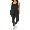 image:imageAmazon Essentials Womens Active Quick Dry Tech Stretch Racerback Scoop Neck Tank Top MultipacksBlackBright White