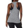 image:imageAmazon Essentials Womens Active Quick Dry Tech Stretch Racerback Scoop Neck Tank Top MultipacksBlackDark Grey Space Dye