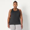 image:imageAmazon Essentials Womens Active Quick Dry Tech Stretch Racerback Scoop Neck Tank Top MultipacksBlackHeather Graphite