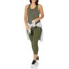 image:imageAmazon Essentials Womens Active Quick Dry Tech Stretch Racerback Scoop Neck Tank Top MultipacksBlackOlive Space Dye