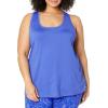 image:imageAmazon Essentials Womens Active Quick Dry Tech Stretch Racerback Scoop Neck Tank Top MultipacksBlueCoral Pink
