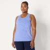 image:imageAmazon Essentials Womens Active Quick Dry Tech Stretch Racerback Scoop Neck Tank Top MultipacksCoral Orange Space DyeLight Blue Space Dye