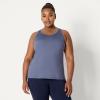 image:imageAmazon Essentials Womens Active Quick Dry Tech Stretch Racerback Scoop Neck Tank Top MultipacksNavySlate Grey