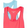 image:imageAmazon Essentials Womens Active Quick Dry Tech Stretch Racerback Scoop Neck Tank Top MultipacksNeon PinkBlue
