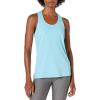 image:imageAmazon Essentials Womens Active Quick Dry Tech Stretch Racerback Scoop Neck Tank Top MultipacksNeon PinkBlue