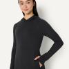 image:imageAmazon Essentials Womens Athletic Soft Performance Lightweight Long Sleeve Pullover Hoodie Workout TopSpace Dye Black