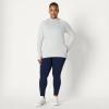 image:imageAmazon Essentials Womens Athletic Soft Performance Lightweight Long Sleeve Pullover Hoodie Workout TopSpace Dye Dove