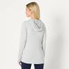 image:imageAmazon Essentials Womens Athletic Soft Performance Lightweight Long Sleeve Pullover Hoodie Workout TopSpace Dye Dove