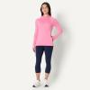 image:imageAmazon Essentials Womens Athletic Soft Performance Lightweight Long Sleeve Pullover Hoodie Workout TopSpace Dye Pink