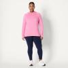 image:imageAmazon Essentials Womens Athletic Soft Performance Lightweight Long Sleeve Pullover Hoodie Workout TopSpace Dye Pink