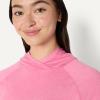 image:imageAmazon Essentials Womens Athletic Soft Performance Lightweight Long Sleeve Pullover Hoodie Workout TopSpace Dye Pink