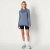 image:imageAmazon Essentials Womens Athletic Soft Performance Lightweight Long Sleeve Pullover Hoodie Workout TopSpace Dye Slate