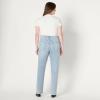 image:imageAmazon Essentials Womens Curvy SlimFit MidRise Bootcut JeansTinted Ice Light Wash