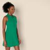 image:imageAmazon Essentials Womens Formflex Polo Tennis Dress with Builtin ShortsEmerald Green